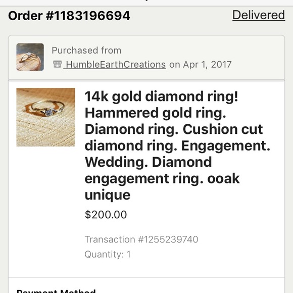 🌷 Beautiful Diamond and 14k Gold Ring 🌷 - Picture 6 of 6